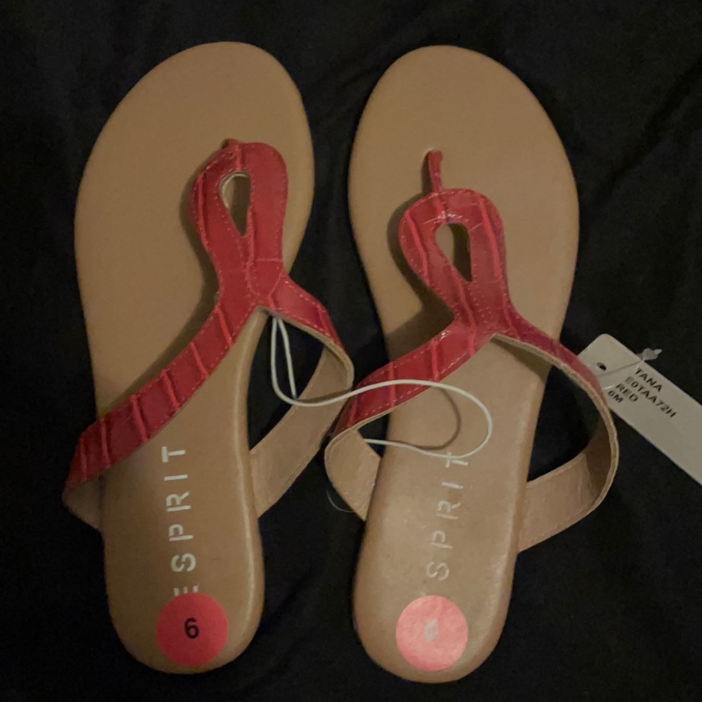 Red sandals